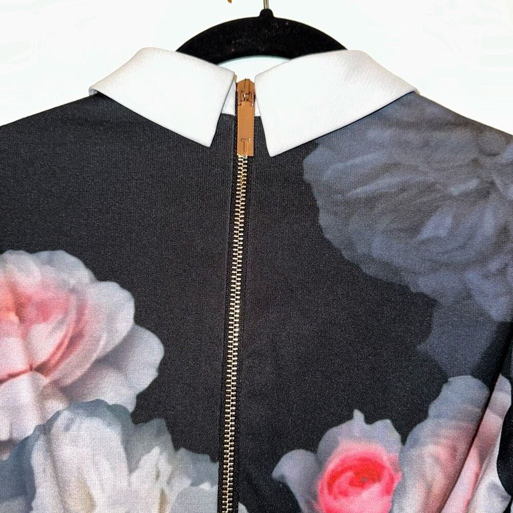 Ted Baker Kaleesa Chelsea Collared Flower Dress Size 1 (XS) EUC - Picture 7 of 16